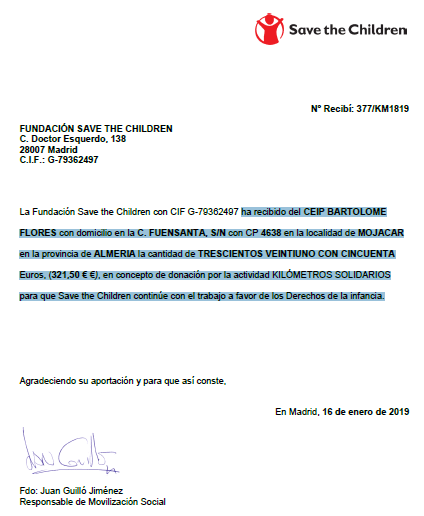 recibo save de children